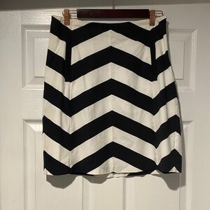 The Limited Black and White Mini Skirt